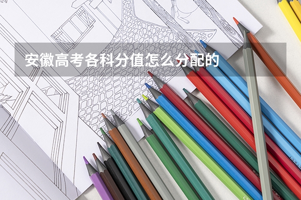 安徽高考各科分值怎么分配的