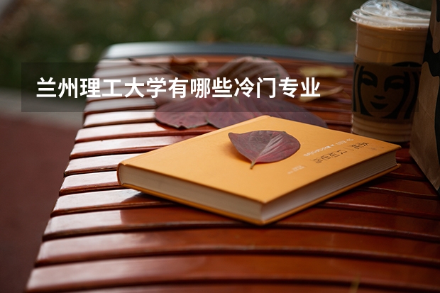 兰州理工大学有哪些冷门专业