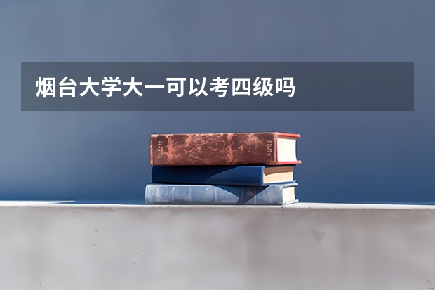 烟台大学大一可以考四级吗