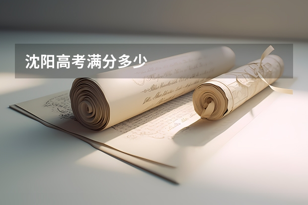沈阳高考满分多少