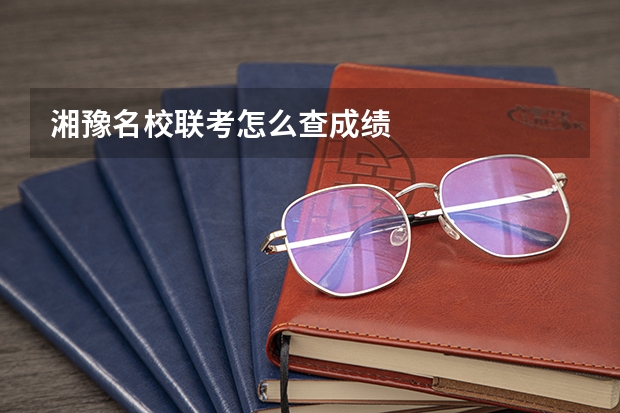 湘豫名校联考怎么查成绩
