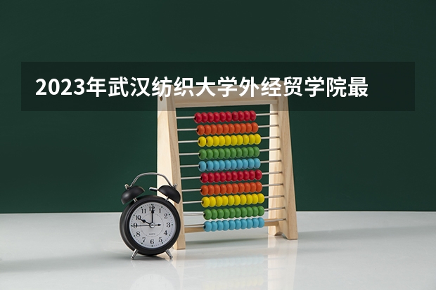 2023年武汉纺织大学外经贸学院最低录取分数参考 湖北往年录取分数线