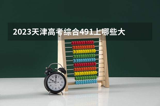 2023天津高考综合491上哪些大学比较好