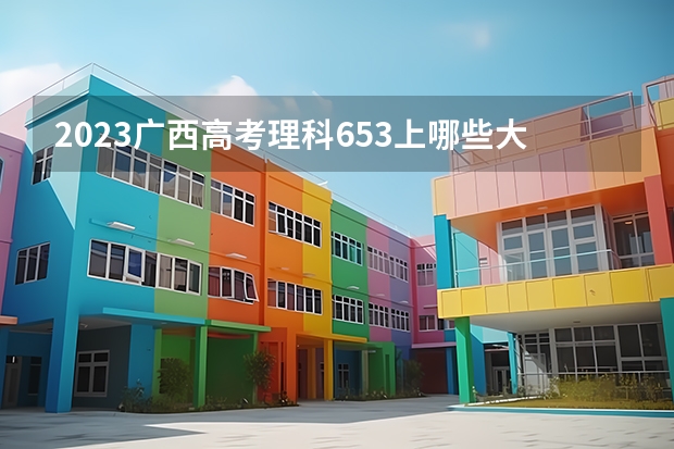 2023广西高考理科653上哪些大学比较好