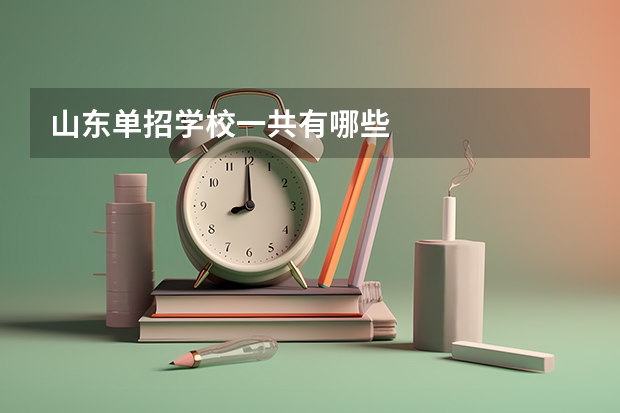 山东单招学校一共有哪些