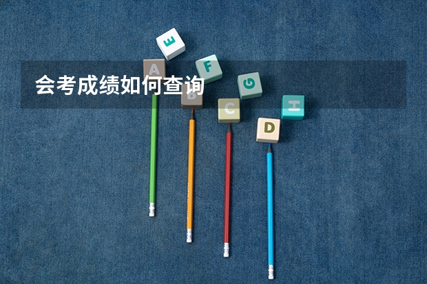 会考成绩如何查询