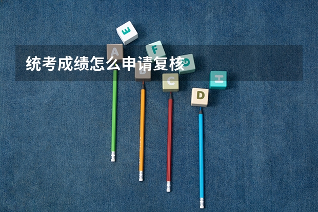 统考成绩怎么申请复核
