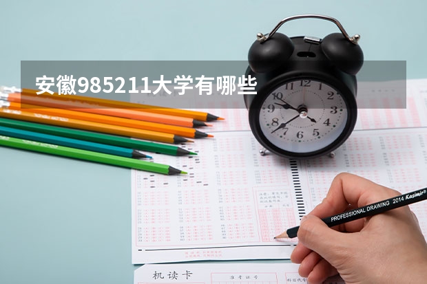 安徽985211大学有哪些