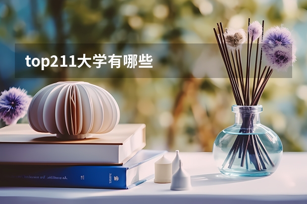 top211大学有哪些