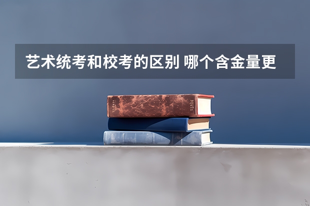 艺术统考和校考的区别 哪个含金量更高