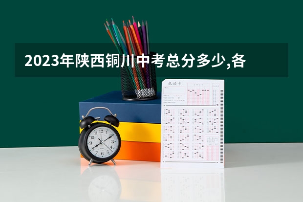 2023年陕西铜川中考总分多少,各科都是多少分？
