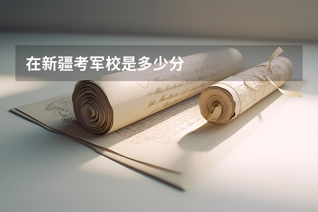 在新疆考军校是多少分
