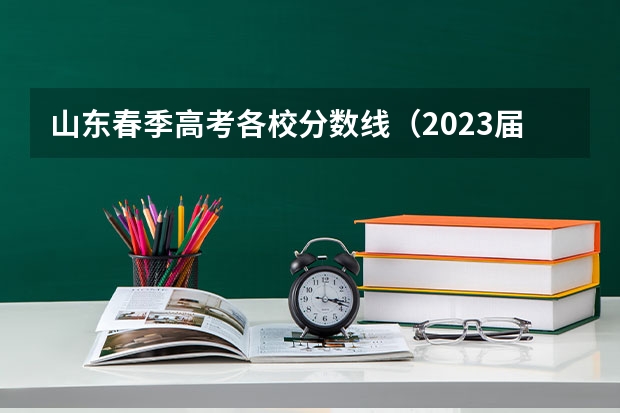 山东春季高考各校分数线（2023届春考各校分数线）