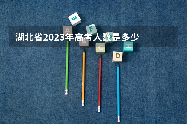 湖北省2023年高考人数是多少