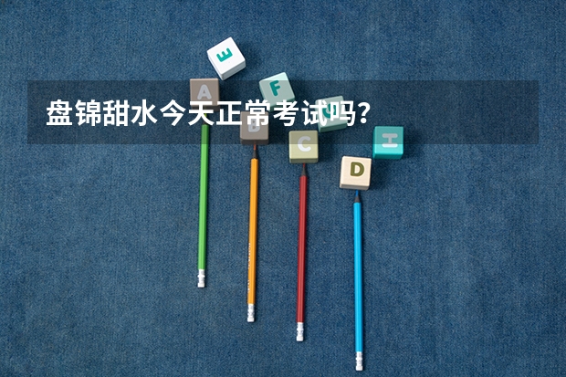 盘锦甜水今天正常考试吗?