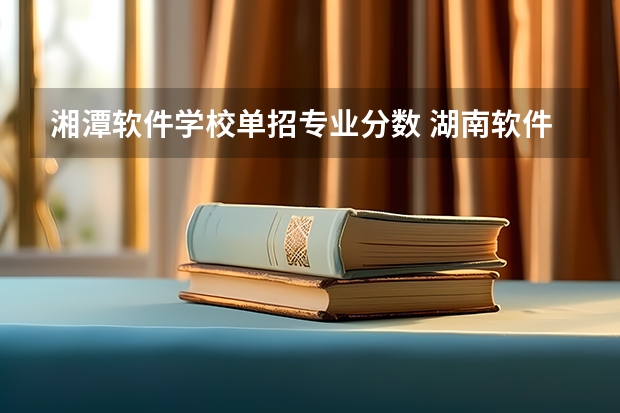 湘潭软件学校单招专业分数 湖南软件职业技术大学分数线